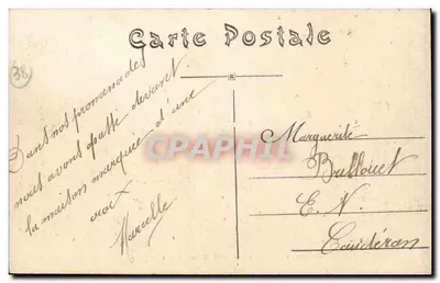 Blanchard — Kaplica N.-D. de l'Isle i rzeka Rhône — Vienne — Rewers