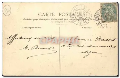 Castelo de La Frette — Isère — editor desconhecido, número de série não visível — Verso