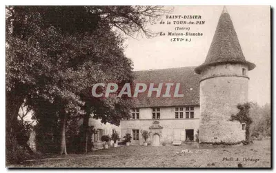 Saint-Didier de la Tour-du-Pin (Isère) — A Casa Branca (século XVI) — Foto A. Debauge