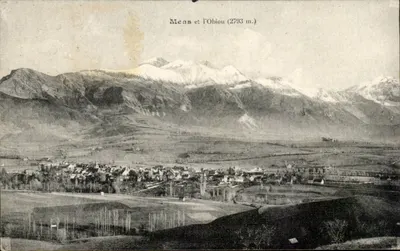 Mens e o Obiou (2793 m.) — vista panorâmica — editor não identificado