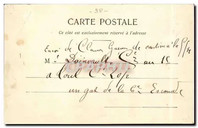 Vienne - Manœuvres de Pontage par les Régiments du Génie - Pont volant en relanant — Verso