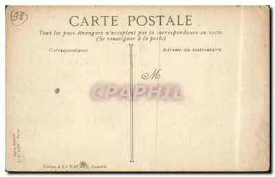 Sassenage — Le Château féodal — Édition A. L. Havane, Grenoble — Rewers