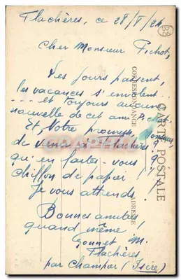 Grenoble — A Prefeitura — Praça de Verdun — CI.A.V. n° 032 — Verso