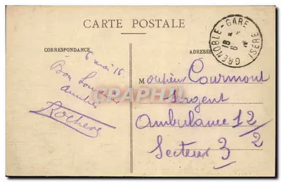 Grenoble - Rue Félix-Poulat i Galerie Modernes — Édition Galeries Modernes, Grenoble, n°66 — Rewers