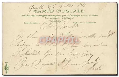 Grenoble — Katedra — wydawca L. V. C. P. n° 1564 — Rewers