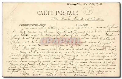 Monestier-de-Clermont — Grand'Rue e Champ de Foire — E.R. — Editora E.R. n°1648 — Verso