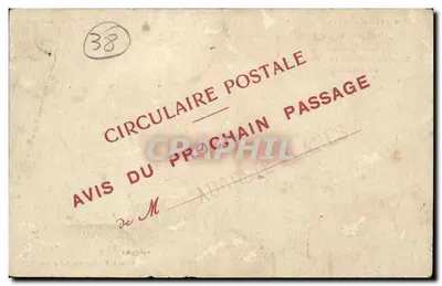 Vintage Postcard Entrance to the Convent of La Grande Chartreuse — Back