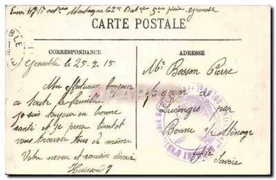 Laffrey — Ogólny widok — Massif de la Grande Chartreuse — Selecta — Rewers