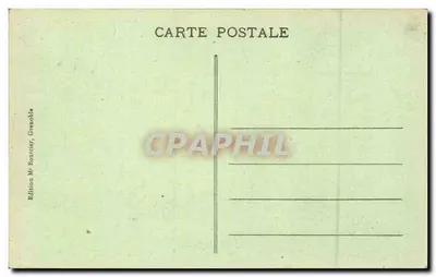 Os Pontes de Claix — Arredores de Grenoble — Edição Mr. Bourcier, Grenoble, n° 156 — Verso