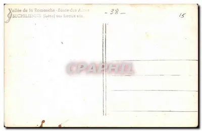 Walia Romanche — Trasa Alp — Sèchilienne (Isère) jej piękne krajobrazy — n°38 — Rewers