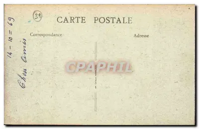 As margens do Isère, a Ilha do Amor e as Alpes — Grenoble — B. F. — Verso