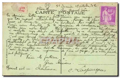 Grenoble - Praça Nossa Senhora da Providência - A Igreja e o Monumento do Centenário — Verso