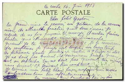 Brzegi rzeki Charente w Asnois — Obrzeża Charroux — Fotografia Gilbert, Angoulême — Rewers
