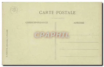 Grenoble — O Jardim da Cidade — P. GAUDE, fot. edit. Grenoble, n°8 — Verso