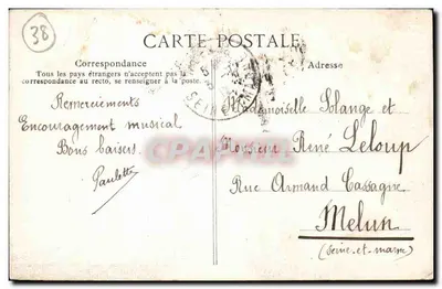 Grenoble — Le Pont suspendu et l'Isère — Collection Agence Générale de Journaux, Grenoble — Verso