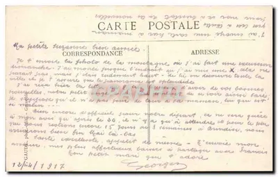 Grenoble — Pont de la Porte de France et les Forts — Verso