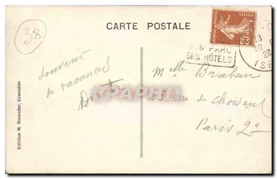 Dauphiné - Uriage-les-Bains - Le Château, le Colom (2353 m.) et Eperlay — Rewers