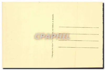 Grenoble — Vista geral, o Teleférico da Bastilha e o Mouche rotte — editor Ac Vallard, n° 6.009 — Verso