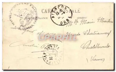 Alençon — Ogólny widok z Boulevarda République — L. B. n°42 — Rewers