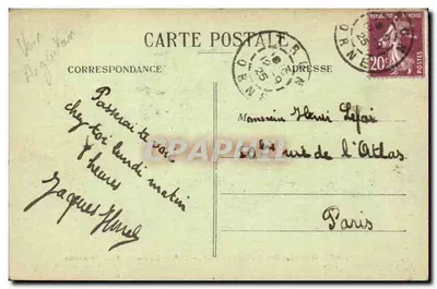 Lenço e Traje da Baixa Normandia — Ponto de Alençon (Escola de Tricô de Argentan) — A. Lejune, editor — Argentan — Verso