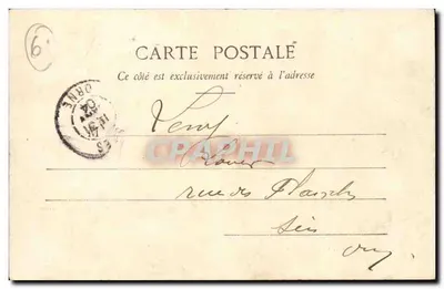 Le Bourg St-Léonard - Il Castello - Nel Parco — E. Roussel, editore, Argentan - Chiché D. — Verso