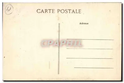 Argentan — O Relógio Suspenso — A. Lejeune, editor, Argentan — Verso