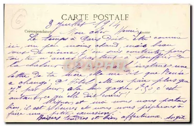 Bagnoles-de-l'Orne — Felsen des Capucin-Sprungs — Verlag E.D. n°88 — Rückseite