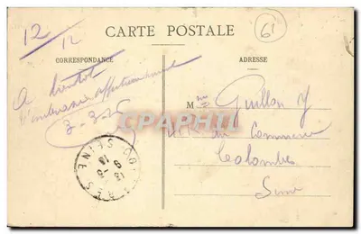 Flers - Hotel de la Ciudad (fachada Norte) — J. Alleaume-Murel, edición Flers - Medalla de Bronce, París 1904 — Reverso