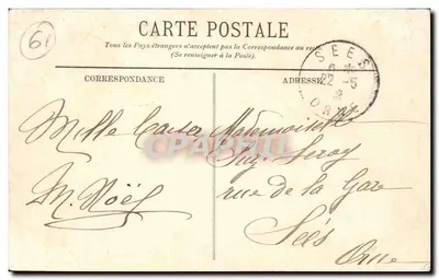 Saint-Hilaire-sur-Risle — Trasa do Paryża — Cliché E. R. — Argentan — Rewers