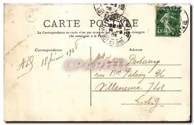 Alençon — La Grande-Rue vers N.-D. — éditeur M. C. F. Issy (Seine), n°33 — Verso