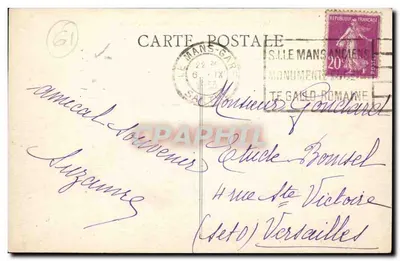 La Chapelle-Souéf (Orne) — Ogólny widok — E. Bomsel, Agreé — Rewers