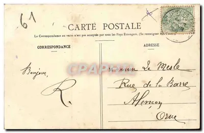La Grande Trappe (Orne) — Profissão solene dos Monges — Coleção E. Pasquis, Laigle (Orne), N° 704 — Verso