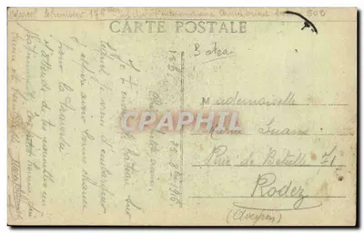 S.S. SANT'ANNA — Transbordador de la Compañía C. FABRE, destinado al transporte de tropas al Oriente — H. Grimaud, calle Masenod - Marsella — Reverso