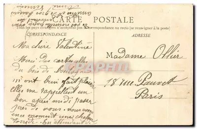 Chalon-sur-Saône — Quai das Mensagerias — B. F. Chalon-sur-Saône, n°27 — Verso