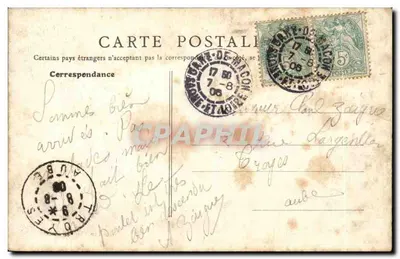 Mâcon — Stacja — Gr. Faure, księgarz, Mâcon — Rewers
