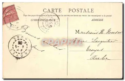 Cluny — Casa Romana na Rua Dauphine — B. F. Châton-Saone — Verso