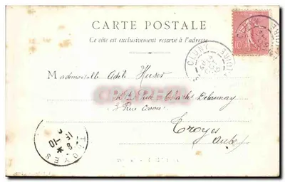 Cluny - La Grosne — widok młyna i rzeki — F. Chalon-le-Saône, n°12 — Rewers