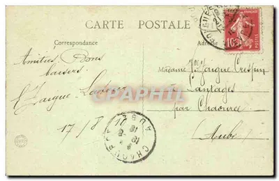 Pougues-les-Eaux — Aleja Kasyna przy źródłach — Kolekcja F. H. nr 117 — Rewers