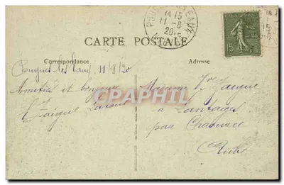 Pouguès-les-Eaux — Ogólny widok z Mont Givre — wydawca nieznany, nr 2 — Rewers