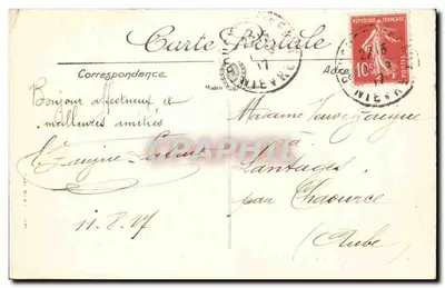 Pouguès-les-Eaux — La Poste — LL. — N°11 — Verso