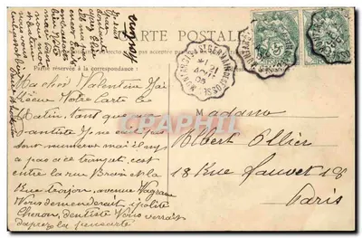 Fourchambault — O Mercado Saint-Louis — J. L., editor, Pougnes (Nièvre) — Verso