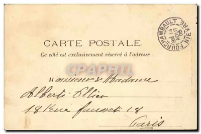 Fourchambault — Estação dos Viajantes — editor J. P. Régis — Verso