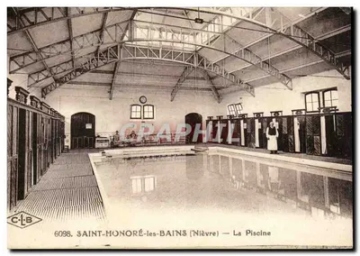 Saint-Honoré-les-Bains (Nièvre) — A Piscina — C.L.B. n° 6098