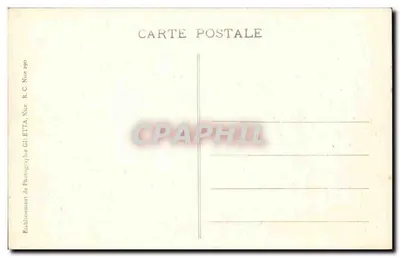Wyspa św. Margarety — Fort i łańcuch Alp — Zakład Fotografii Glietta, Nice — Rewers