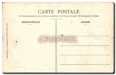 Menton - Widok między oliwkami — Wydawnictwo Giletta, fot., Nice, n° 910 — Rewers