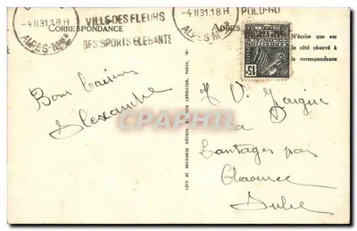 CANNES — Promenade de la Croisette et le Mont Chevalier — LL — Rewers