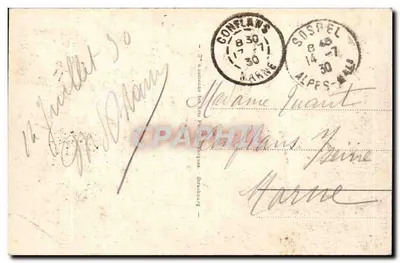 Sospel - Vista geral — editor desconhecido, n° 42 — Verso
