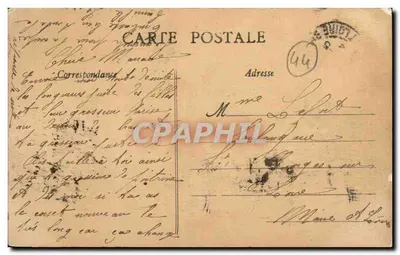 NANTES - Katedra św. Piotra — wydawca Artaud-Nozais, nr 59 — Rewers
