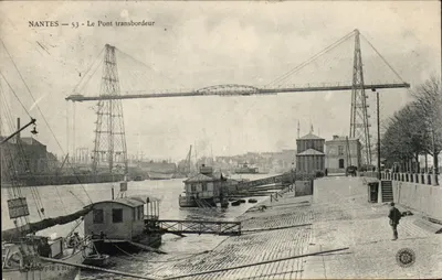 NANTES — 53 — O Pont transbordeur — L'Ortopotype l'Heliotype Nantes