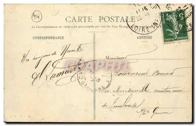 NANTES - De oversteekbrug — uitgever Coll. T. H. n° 1 — Achterkant